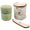 ظرف غذا لانچ باکس مدل ۲Box-Food Jar ظرفیت ۱ لیتر به همراه کیف