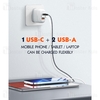 شارژ دیواری الدینو LDNIO A3511Q توان 65 وات به همراه کابل Type C