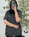  بلوز نخی خارجی طرح دار 3035