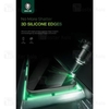 گلس تمام صفحه تمام چسب گرین لاین آیفون iPhone 16 Pro Green Lion 3D Silicone Plus