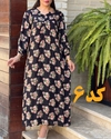  پیراهن مامان سایز هندی آستین بلند 6143