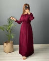 ساحلی خسته کش آستین بلند تک رنگ نخی 144