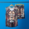 رکابی و شلوارک مردانه Lion_Africa مدل 3470
