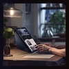 کاور چرمی هوشمند نیلکین سامسونگ Samsung Tab S10 Fe Plus Nillkin Bumper Leather Case Pro