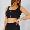 نیم تنه ورزشی زنانه زیپ دار نایک مدل mub-1011 مشکی