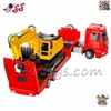 ماشین کنترلی تریلی مرسدس بنز Double E مدل E663-003 با بیل مکانیکی و چراغ و صدا – تریلر جداشونده، کنترل ۲.۴ گیگاهرتز، مقیاس 1:26