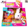 خرگوش رباتی اسباب بازی راهرو با هویچ Plush Rabbit Pet MC1049