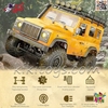 ماشین کنترلی لندرور دیفندر افرود با چراغ پروژکتور اسباب بازی OFF ROAD CRAWLER D90