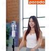 گیمبال و استبلایزر موبایل پرودو Porodo 360 Rotating AI Tracking Mount PD-GAIFTGR با تشخیص حرکت