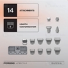 ست ماشین اصلاح چندکاره پرودو Porodo Lifestyle 14-IN-1 Trimming Kit LFST112