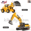 ماکت فلزی تریلی اسکانیا SCANIA 5526 حمل ماشین راهسازی – همراه با ماشین‌های فلزی ساخت‌و‌ساز