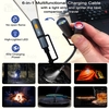 کابل Type-C به Type-C چندکاره بیوا Biva C-38 4 in 1 Multifunction Data Cable طول 1.2 متر توان 60 وات