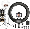 رینگ لایت بیوا Biva RL-01 36W LED Soft Ring Light سایز 14 اینچ با سه پایه و 3 هولدر