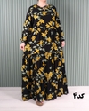 پیراهن نخی کلوش 7108#