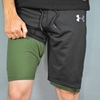 شلوارک کشاله دار ورزشی مردانه آندر آرمور مدل PB-1399 یشمی