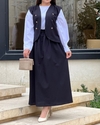 ست سه تیکه جلیقه دامن 1485