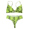 ست بیکینی زنانه مدل Snakeskin-4B0198 سبز
