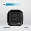 شارژر فندکی و چند راهی برق خودرو پاورولوژی Powerology 150W Power Inverter P150INVBK توان 150 وات