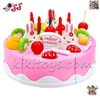 اسباببازی کیک تولد برشی با شمع موزیکال مدل 889-21A