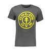 تیشرت مردانه GOLDS GYM مدل POCH نخی طوسی تیره