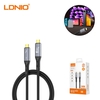 کابل Type C به Type C الدینیو LDNIO TC10c طول 50 سانتی متر توان 240 وات