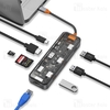 هاب 8 پورت تایپ سی بیوا Biva HUB-03 Type-C 8 in 1 Docking Station
