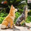 فیگور حیوانات ماکت سگ هاسکی اسباب بازی نرم و گوشتی بزرگ Husky dog figure﻿﻿ 543