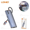 هاب 6 پورت تایپ سی الدینیو LDNIO 6in1 Type-c Hub Adapter DS-16H توان 100 وات
