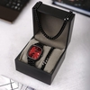 ست ساعت و نیم ست مردانه Casio_Red مدل 3678