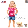 سگ رباتی پشمالو قلاده دار موزیکال بزرگ مدل Pet Play Set T830