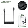 کابل Type-C فنری ایس فست ACEFAST C14-04 طول 1.2 متر توان 15 وات