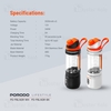 مخلوط کن قابل حمل پرودو Porodo Dual Spin Clockwise Reverse Portable Blender PD-PBLNDR ظرفیت 0.7 لیتر