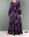 پیراهن نخی کلوش 7108#