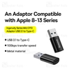 تبدیل OTG یو اس بی به Type-C بیسوس Baseus Ingenuity Mini OTG Adaptor USB 3.1 to Type-C ZJJQ000101