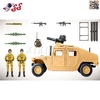 ماکت ماشین جیپ جنگی رنگ خاکی ام اند سی MILITARY M C TOY 77023A