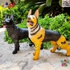 فیگور حیوانات ماکت سگ ژرمن شپرد اسباب بازی نرم و گوشتی بزرگ German Shepherd dog figure﻿﻿ 759