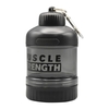 قیف پروتئین وی دو تیکه مدل Muscle Strength شفاف ظرفیت ۱۰۰ میلی لیتر