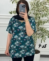  بلوز نخی خارجی طرح دار 3035