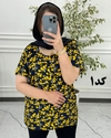  بلوز نخی خارجی طرح دار 3035