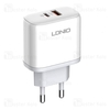 شارژر دیواری الدینیو Ldnio A2526C توان 45 وات به همراه کابل
