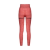 لگ سیملس ورزشی زنانه مدل پشت چین دار LDS-1J575 صورتی
