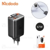 شارژر دیواری 2 پورت مک دودو Mcdodo CH-410 FreeGo GaN توان 67 وات همراه با کابل متصل