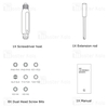 پیچ گوشتی شیائومی Xiaomi Mijia Mi 16-in-1 Ratchet Screwdriver MJJLLSD002QW دارای 16 سری