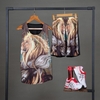 ست رکابی شلوارک Gray lion مدل 1348