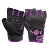 دستکش بدنسازی زنانه ماراتن مدل Flower-402P875 بنفش تیره