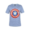 تیشرت اسپرت کاپیتان آمریکا مدل SPL-USA آبی روشن