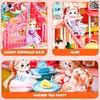 قصر و خانه باربی اسباب بازی سه طبقه موزیکال دخترانه 6675 DIY CASTLE VILLA
