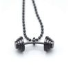 گردنبند استیل طرح دمبل خم زنجیر دات مدل ۲۲۶۰۸