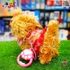 سگ رباتی پشمالو موزیکال قلاده‌دار بزرگ مدل FURRY PETS 55F9 – نرم، سنسوردار و مناسب هدیه کودک