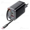 شارژر دیواری ایس فست ACEFAST A111 PD67W Fast Charger توان 67 وات همراه با کابل جمع شونده